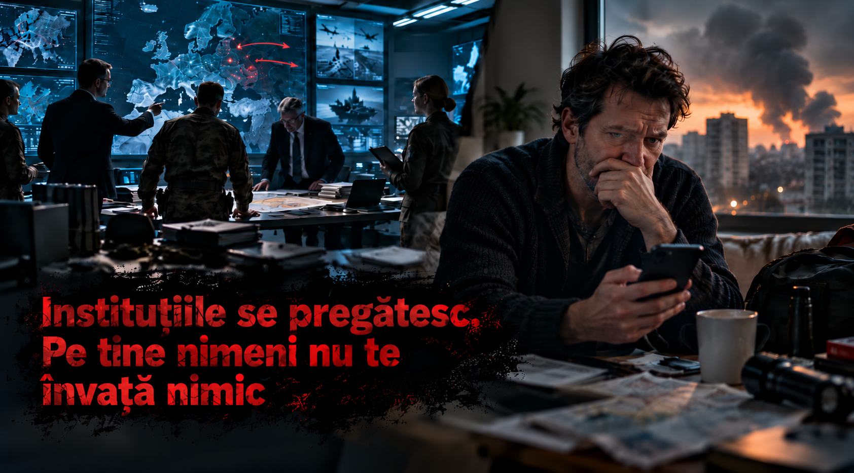 Instituțiile se pregătesc. Pe tine nimeni nu te învață nimic.